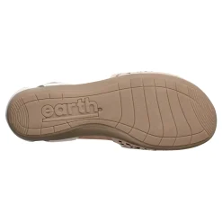 Earth Origins Sandals|Women's , Bronnie Flat Cream