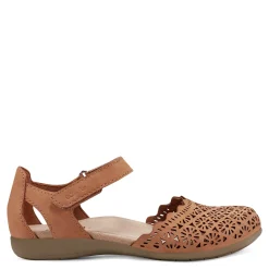 Earth Origins Sandals|Women's , Bronnie Flat Cognac