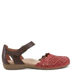 Earth Origins Sandals|Women's , Bronnie Flat Pink Coral