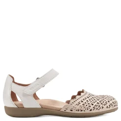 Earth Origins Flats|Women's , Bronnie Flat Cream