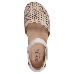Earth Origins Flats|Women's , Bronnie Flat Cream
