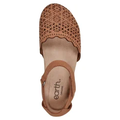Earth Origins Flats|Women's , Bronnie Flat Cognac
