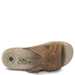 Earth Origins Sandals|Women's , Sizzle Slide Sandal Brown