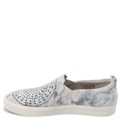 Earth Origins Flats|Women's , Zeni Zelle Slip-On White Multi