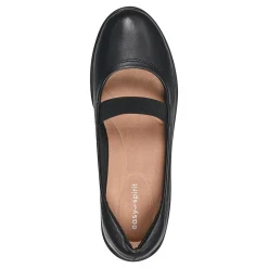 Easy Spirit Flats|Women's , Golden Flat Black