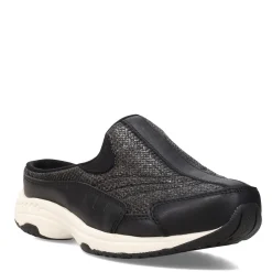 Easy Spirit Slip-On Shoes|Women's , Traveltime Classic Clog Black Woven