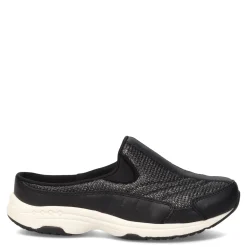 Easy Spirit Slip-On Shoes|Women's , Traveltime Classic Clog Black Woven