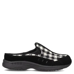 Easy Spirit Slip-On Shoes|Women's , Traveltime Classic Clog Black / White