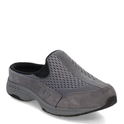 Easy Spirit Sneakers & Athletic|Women's , Traveltime Classic Clog Dark Gray Suede