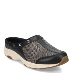 Easy Spirit Clogs & Mules|Women's , Travelport Clog Black Beige