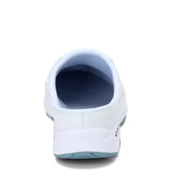 Easy Spirit Clogs & Mules|Women's , Traveltime Classic Clog White / Light Blue