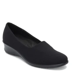 ECCO Wedges|Women's , Felicia Stretch Slip On Black
