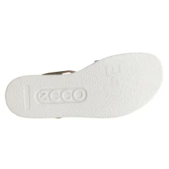 ECCO Sandals|Women's , Flowt 2 Band Sandal Gold White