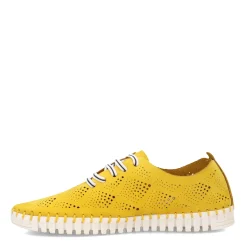 Eric Michael Slip-On Shoes|Women's , Annie Sneaker Yellow