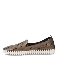 Eric Michael Flats|Women's , Maria Slip-On Pewter