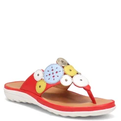 Eric Michael Sandals|Women's , Sun Sandal Red