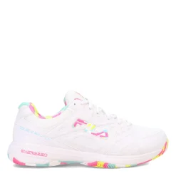 Fila Sneakers & Athletic|Women's , Double Bounce 3 Pickleball Shoe Wht/Wht/Mult