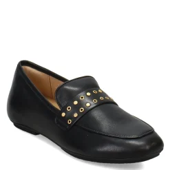 FitFlop Loafers|Women's , Delicato Stud-and-Eyelet Loafer Black