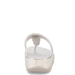 FitFlop Sandals|Women's , Fino Crystal Chain Toe-Post Sandal Silver