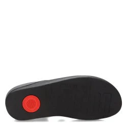 FitFlop Wedges|Women's , Fino Crystal Chain Toe-Post Sandal Black