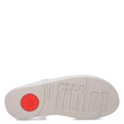 FitFlop Wedges|Women's , Fino Crystal Chain Toe-Post Sandal Silver