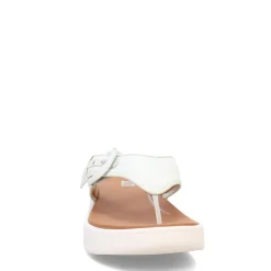 FitFlop Sandals|Women's , F-Mode Canvas Flatform Thong Sandal Blue