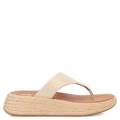 FitFlop Sandals|Women's , F-Mode Espadrille Glitz Thong Sandal Ivory