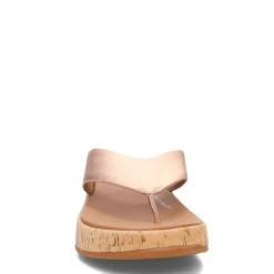 FitFlop Sandals|Women's , F-Mode Flatform Toe Post Sandal Rose Gold