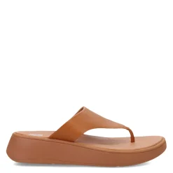 FitFlop Wedges|Women's , F-Mode Flatform Toe-Post Sandal Light Tan