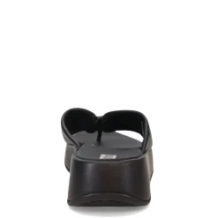 FitFlop Sandals|Women's , F-Mode Leather-Twist Toe-Post Sandal Black