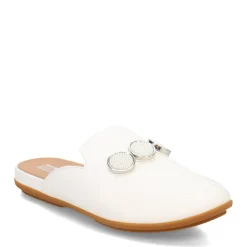 FitFlop Slip-On Shoes|Women's , Gracie Beaded Circle Mule Urban White