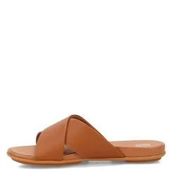 FitFlop Sandals|Women's , Gracie Cross Slide Light Tan