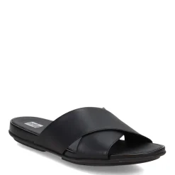 FitFlop Sandals|Women's , Gracie Cross Slide Black