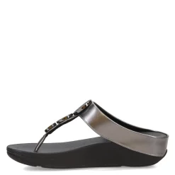 FitFlop Sandals|Women's , HALO Bead-Circle Toe-Post Sandal Pewter