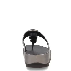 FitFlop Sandals|Women's , HALO Bead-Circle Toe-Post Sandal Pewter