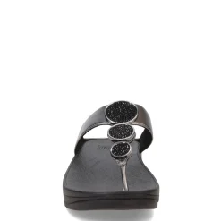 FitFlop Wedges|Women's , HALO Bead-Circle Toe-Post Sandal Pewter