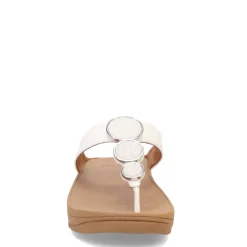 FitFlop Sandals|Women's , Halo Beaded Circle Toe-Post Sandal Urban White