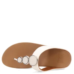 FitFlop Sandals|Women's , Halo Beaded Circle Toe-Post Sandal Urban White