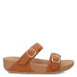 FitFlop Sandals|Women's , Lulu Adjustable Buckle Slide Sandal Light Tan