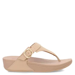 FitFlop Sandals|Women's , Lulu Adjustable Thong Sandal Latte Beige