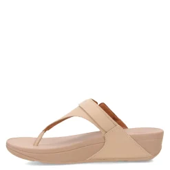 FitFlop Sandals|Women's , Lulu Adjustable Thong Sandal Latte Beige