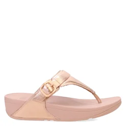 FitFlop Sandals|Women's , Lulu Adjustable Thong Sandal Rose Gold