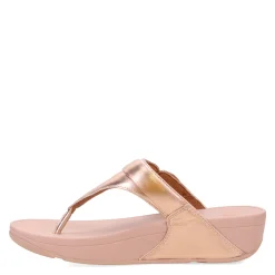 FitFlop Sandals|Women's , Lulu Adjustable Thong Sandal Rose Gold