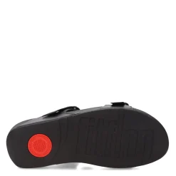 FitFlop Wedges|Women's , Lulu Adjustable Buckle Slide Sandal Black