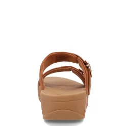 FitFlop Wedges|Women's , Lulu Adjustable Buckle Slide Sandal Light Tan