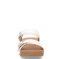 FitFlop Wedges|Women's , Lulu Adjustable Buckle Slide Sandal Urban White