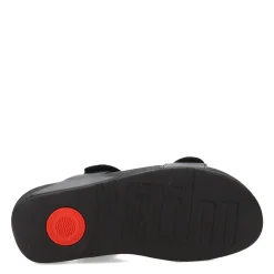 FitFlop Wedges|Women's , Lulu Adjustable Strap Slide Sandal Black