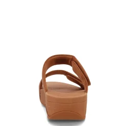 FitFlop Wedges|Women's , Lulu Adjustable Strap Slide Sandal Light Tan