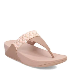 FitFlop Sandals|Women's , Lulu Art Webbing Thong Sandal Beige