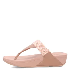 FitFlop Sandals|Women's , Lulu Art Webbing Thong Sandal Beige